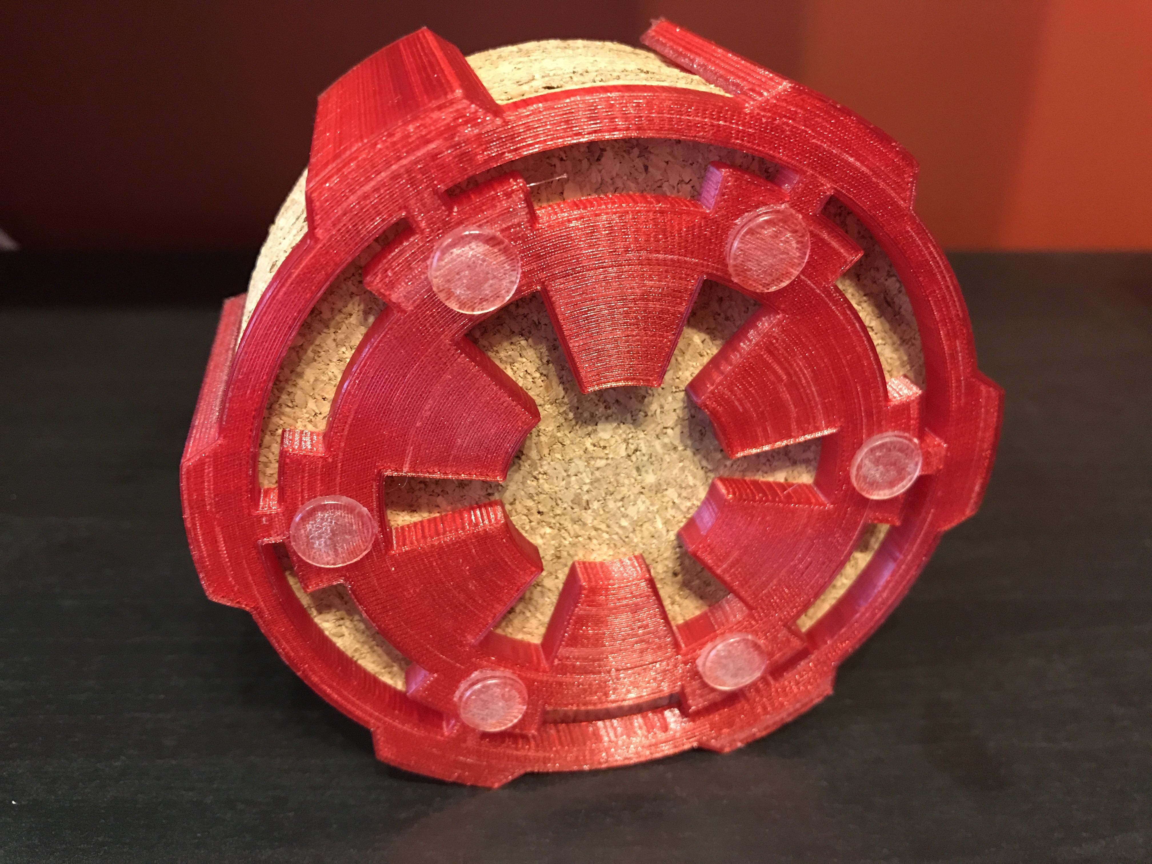 Download free STL file Galactic Empire coaster holder • 3D printing