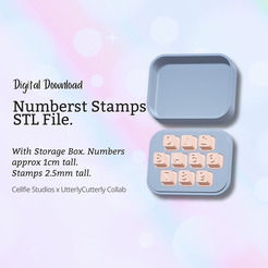 Cover-25.png Number Stamps- Lower Case - Digital Download 3D Print STL File