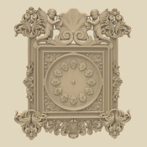 Wall clock 3d stl models for artcam and aspire 3D model