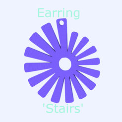 stairs-final.png Fichier STL gratuit Boucles d'oreilles "escalier".・Design imprimable en 3D à télécharger, RaimonLab