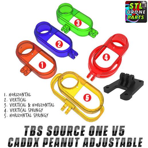 TBS-Source-One-V5-Caddx-Peanut-2.jpg TBS Source One V5 Caddx Peanut Support ajustable