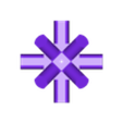 space.stl Space Frame connector for PVC 1" pipe