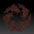 flowers1.jpg floral pattern 3d model of bas-relief for cnc
