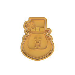 Leprechaun.png Archivo STL Cortador de galletas Leprechaun (San Patricio)・Objeto para impresora 3D para descargar