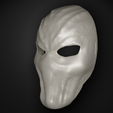 3.png Slenderman Cosplay Costume Face Mask 3D print model