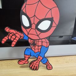 20230730_152714.jpg Archivo STL Chibi Spiderman individual y multicolor・Plan imprimible en 3D para descargar