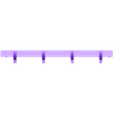 LED_light_mount_CE3.stl X-gantry or Top Bar LED bar for Ender 3 (fits regular extrusion channel)