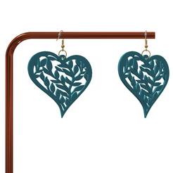 Screenshot-2023-05-08-203755.png STL file HEART EARRINGS・3D print object to download