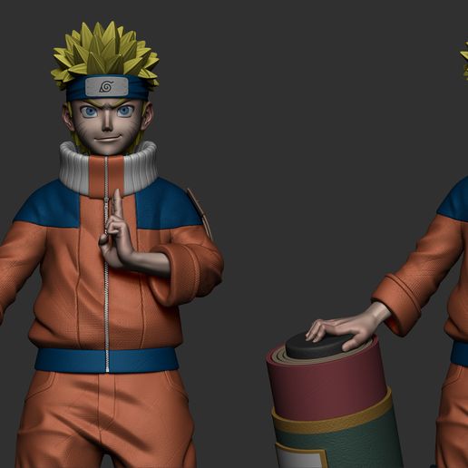 BPR_Composite.jpg STL-Datei Naruto Uzumaki herunterladen • Objekt zum 3D-Drucken, golfivi4