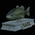 Bass-statue-5.png fish Largemouth Bass / Micropterus salmoides statue detailed texture for 3d printing