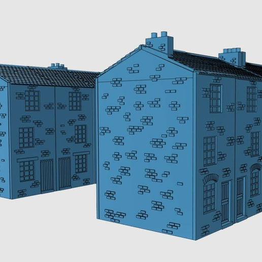 Capture d’écran 2017-06-30 à 09.58.18.png Download free STL file Ripper's London - Tall Terraced houses • 3D printing model, Earsling