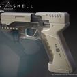 2.jpg Ghost in the shell - Major termoptic pistol 3D print model