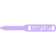 EGGPLANT.obj Garden stakes, eggplant, garden stick 3d print file. Garden markers, garden stickers digital stl file, cnc router files. Flower Markers.