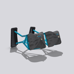 IMG_2681.png STL file FUNNY CAR Twin Parachute assembly・3D printing idea to download