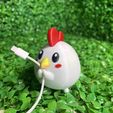 z5544437977456_120d891c200f1aa03df69ee20eaf521f.jpg Cute Chicken Cable Holder - STL & 3mf Multicolor