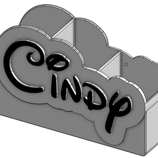 Cindy Pencil holder Desk organizer 3D model