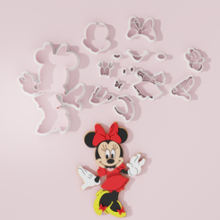 Minnie-Mouse-1.png Mini Mouse Fan Art Full Body #1 Cookie Cutter