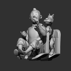 TYM_2.jpg Tintin and Milu sitting for submarine
