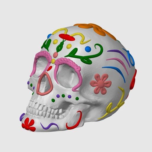 CALAVERA DE AZUCAR MEXICANA REALISTA