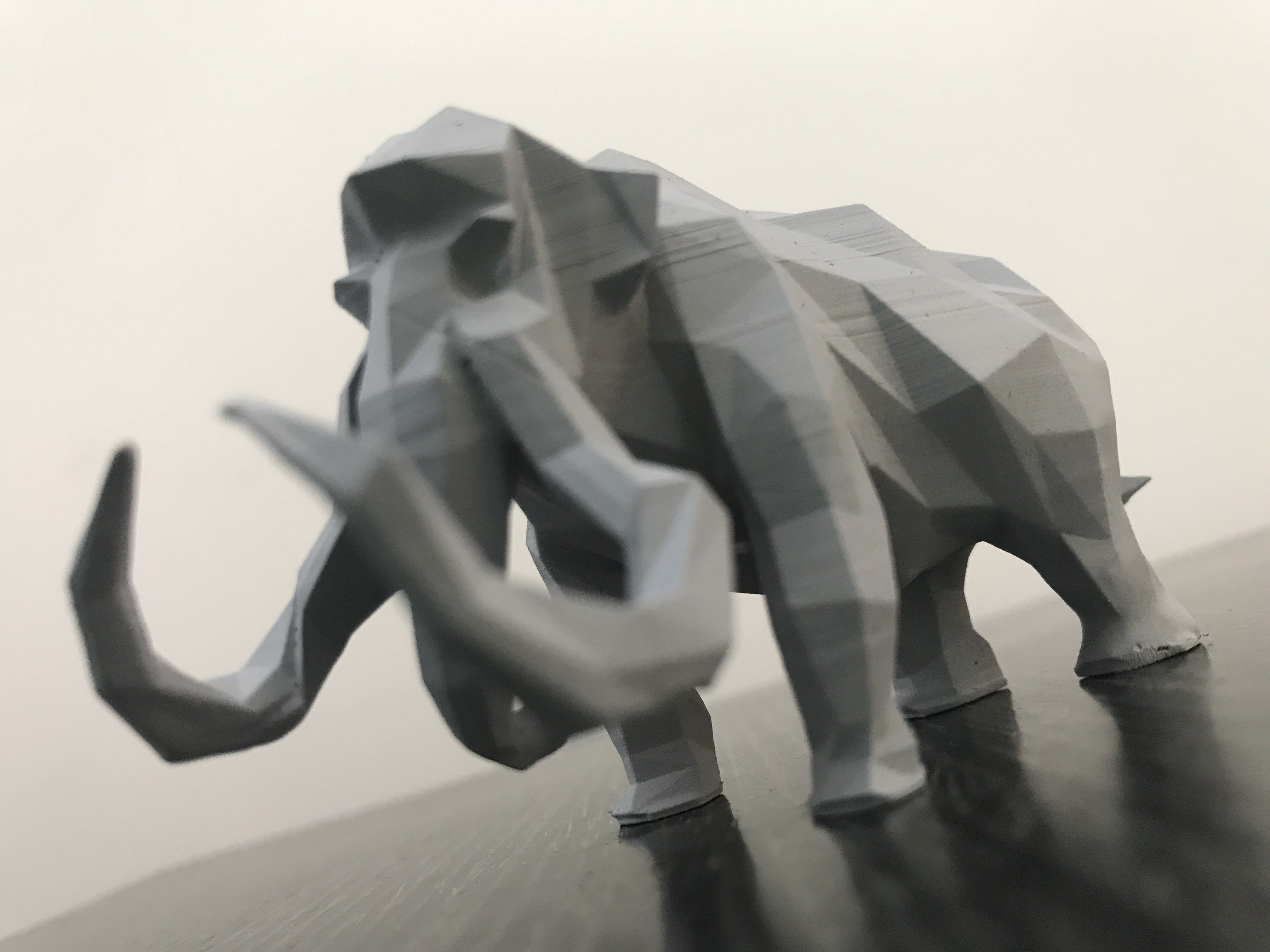 IMG_2322.JPG Download STL file Low-poly mammoth • 3D printable object, WONGLK519