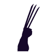 wolverineRhand.stl Free STL file wolverine・3D print object to download