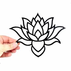 il_794xN.3631783974_iyaj.jpg STL file Blooming Lotus Flower Outline・3D printing model to download