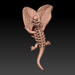 yaprakkk1.jpg Archivo STL Collar Lagarto・Modelo de impresora 3D para descargar