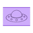 Stamp19_UFO.stl Stamp 19 - UFO Spaceship - Fondant Decoration Maker Toy