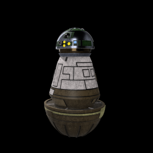 ⭐ Star Wars KP-1 Astromech Droid 3.75, 6, 12 inch scale figure・ 3D File ...