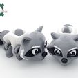 il_fullxfull.5656725416_dxvy.jpg Articulated Raccoon by Cobotech, Articulated Dragon , Fidget Toy, Home/Desk Decoration, Unique Gift