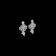 Earring55-2.png 3D file Long Earring Women Diamond 3dm STL Print File Earring・3D printable model to download