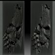 1.jpg Skull monster bas-relief STL file for CNC or 3D printing