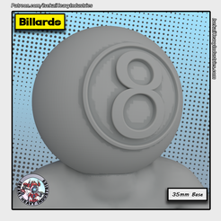 8Ball_Portrait.png 3D file Billards・3D printing model to download