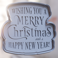 wishingyou-flip.png "Wishing You a Merry Christmas and a Happy New Year" Cookie Cutter and Stamp - Festive Greetings in Every Bite!