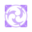 purple.stl Genshin impact fan cover 120 mm for PC