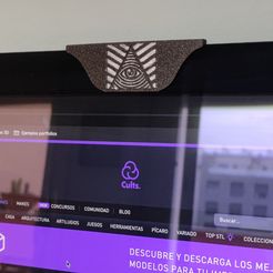 THE_EYE_1.jpg Fichier STL L'ŒIL - couverture de la webcam・Idée pour impression 3D à télécharger