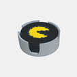 Captura-de-pantalla-2022-10-02-021939.png 3D file PACMAN COASTERS・3D print design to download