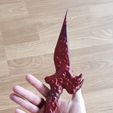 20210318_160740.jpg Mortal Kombat 2021 Blood Dagger/Knife | Sub Zero | Includes Thematic Plinth| By Collins Creations 3D