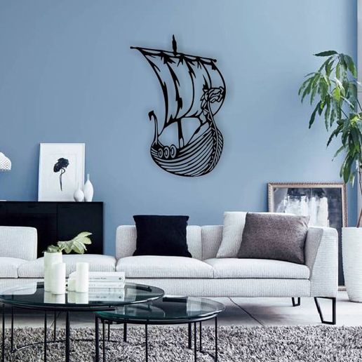 viking ship 3D model