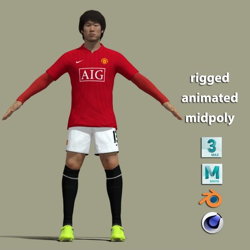 268☆サッカー☆park ji sung☆prostars☆フィギュア