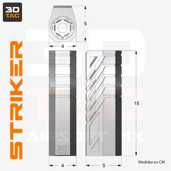 Striker.png 3DTAC / Striker Airsoft-Schalldämpfer
