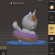 62EBE5BF-6329-4807-979B-D7CB0C409460.jpeg Cute cat dog unicorn in a puddle in a donut