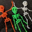 Skeleton01.jpg STL file Cute Flexi Print-in-Place Skeleton・3D printing model to download