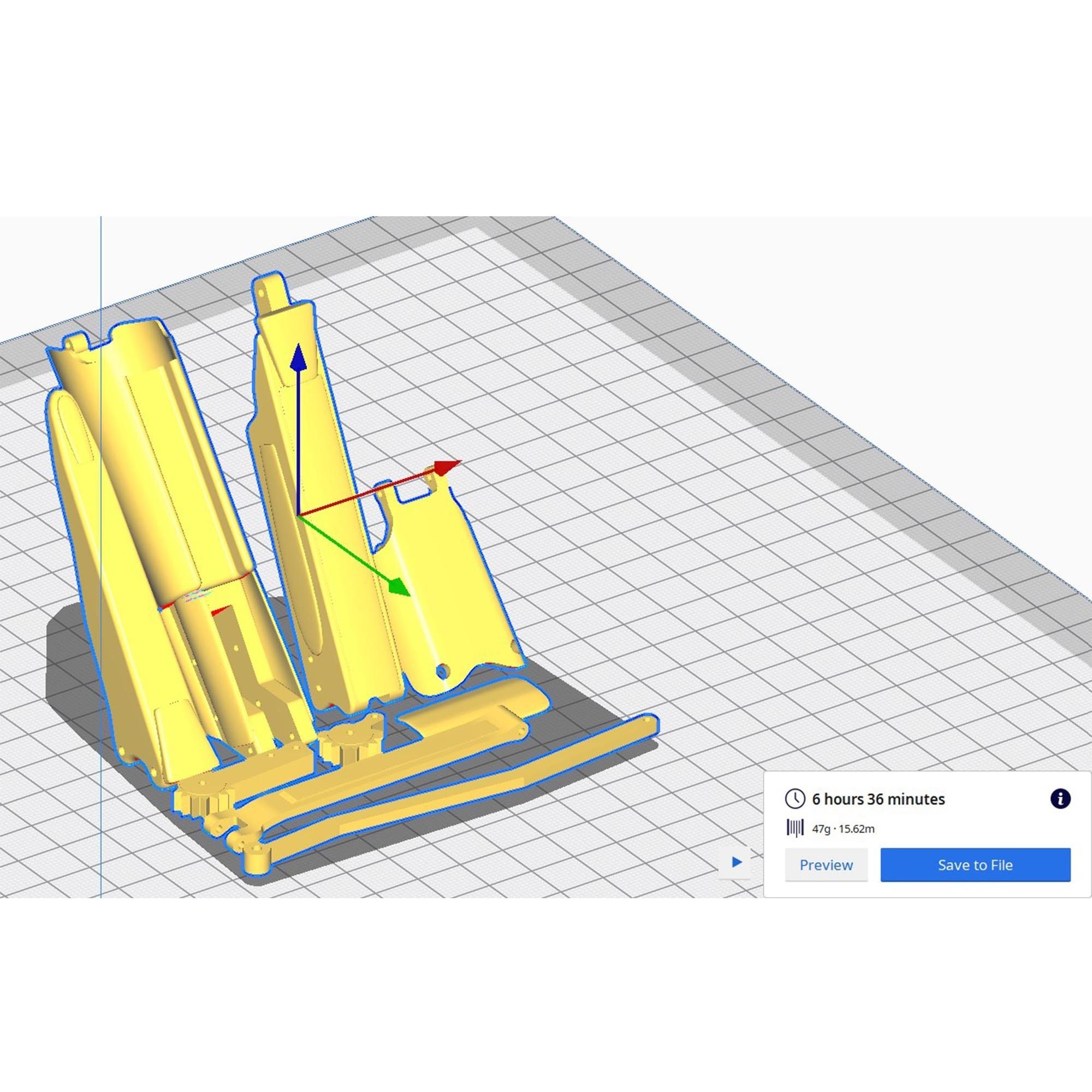 1.jpg Free 3D file Mechanical Hand_Articulated Bone Fingers・3D printer model to download, manosh0303