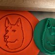 vlčák 3.jpg Cookie stamp + cutter - German Shepherd III