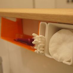 DSC04651.JPG Bathroom utensils cup/shelf set for IKEA NISSEDAL mirror