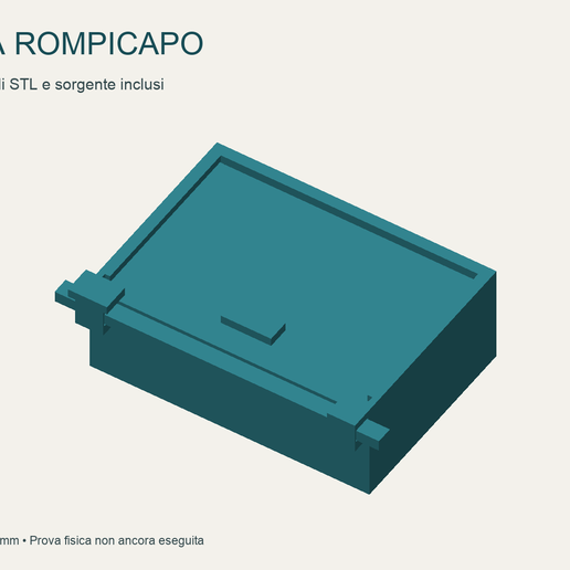 Scatola regalo rompicapo a tre mosse - Three-step puzzle gift box