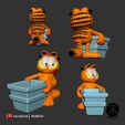 Garfield_Image_PolyPaint_002_AZ3DDOJO.jpg Garfield for 3D Printing