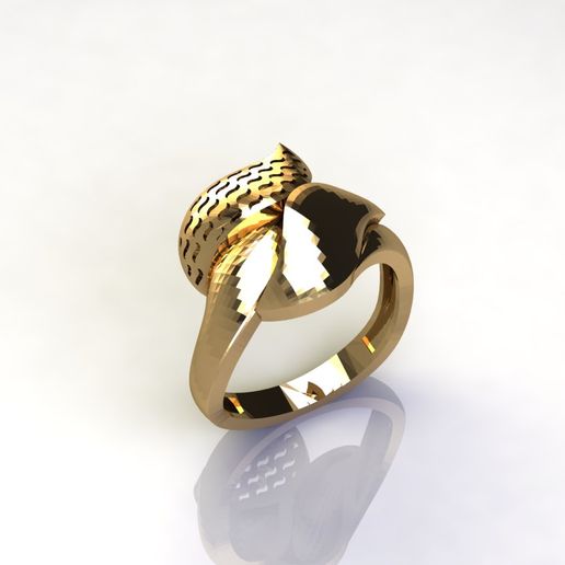 WOMEN PLAIN RING GROUP FTS READY STL 3D PRINT MODEL 3D model