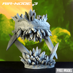 freemodel3.png Бесплатный 3D файл Air-node 3 из Darkrock Ascension wargame like warhammer terrain set・Модель для загрузки и 3D-печати